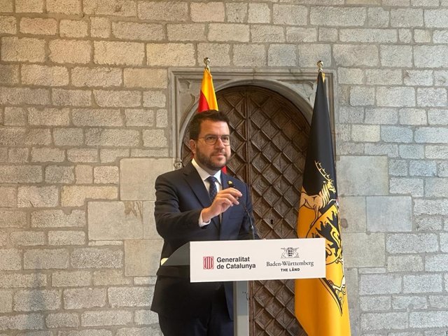 El president de la Generalitat, Pere Aragonès