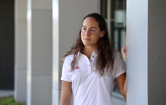 Archivo - Txell Mas, durante una entrevista.