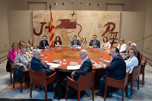 Archivo - Reunió del Consell Executiu a 13 de juny del 2023, després de la remodelació anunciada pel president Pere Aragonès