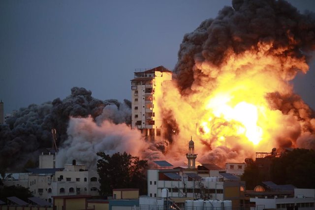 Bombardeo israelí sobre la Franja de Gaza