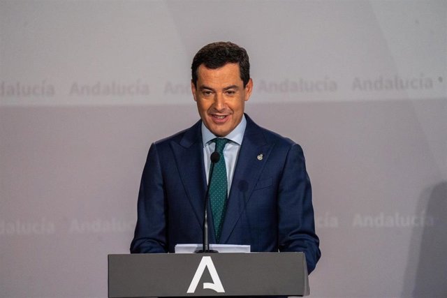 El presidente de la Junta de Andalucía, Juanma Moreno