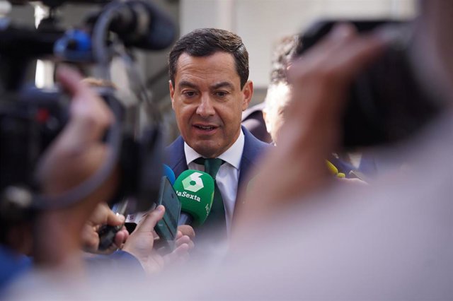 El presidente de la Junta de Andalucía, Juanma Moreno