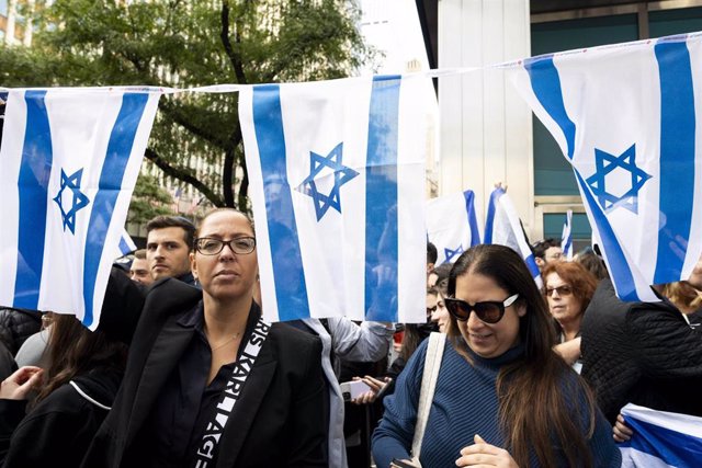 Manifestación en Nueva York (Estados Unidos) en favor de Israel
