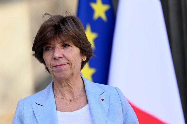 La ministra de Exteriores de Francia, Catherine Colonna