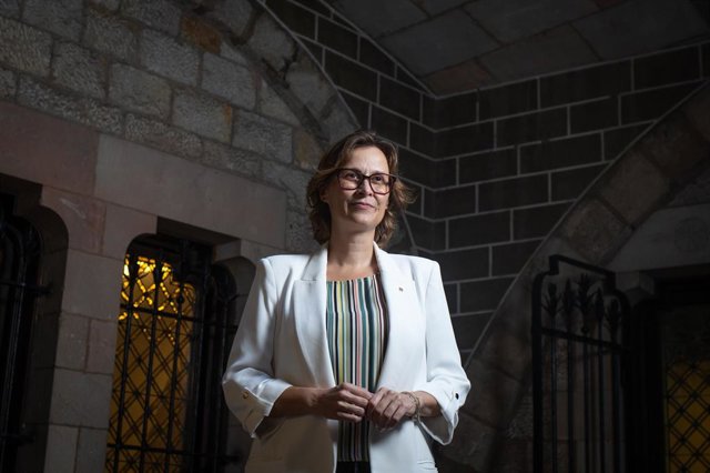 La consellera d'Acció Exterior i Unió Europea de la Generalitat, Meritxell Serret, en una entrevista d'Europa Press