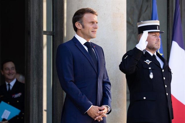 Archivo - El presidente francés, Emmanuel Macron 