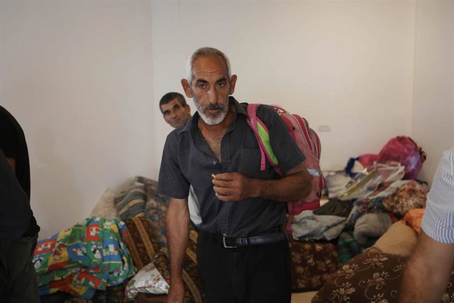 Palestino desplazado desde Gaza a Hebrón (Cisjordania) 