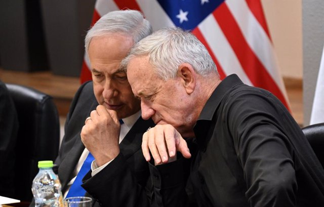 Benjamin Netanyahu y Benny Gantz 