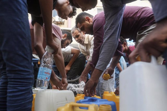 Crisis de agua por la guerra en Gaza 