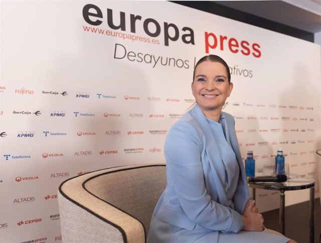 La presidenta del Govern balear, Marga Prohens, protagoniza un Desayuno Informativo de Europa Press, en el Rosewood Villa Magna, a 16 de octubre de 2023, en Madrid (España).