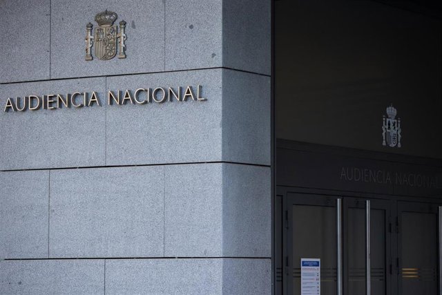 Archivo - Entrada a la Audiencia Nacional.