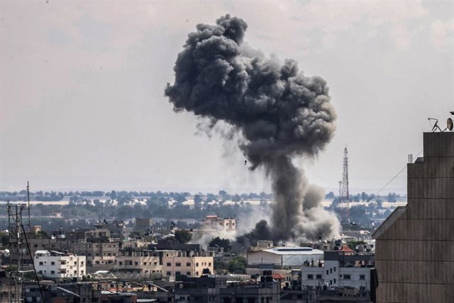 Bombardeo israelí en la Franja de Gaza