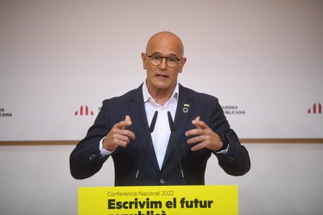 Archivo - L'exconseller d'Afers Exteriors de la Generalitat i membre d'ERC, Raül Romeva