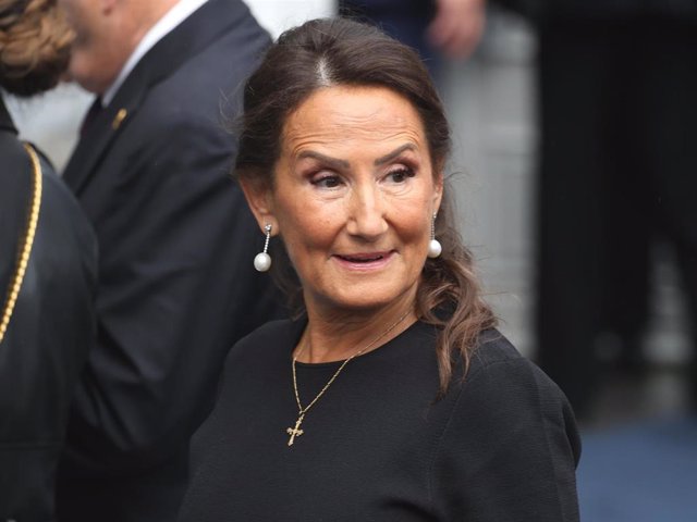 La madre de la Reina Letizia, Paloma Rocasolano, a su llegada a la entrega de los ‘Premios Princesa de Asturias 2023', a 20 de octubre de 2023, en Oviedo (España).