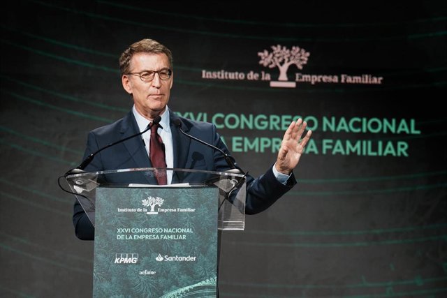 El presidente del PP, Alberto Núñez Feijóo.