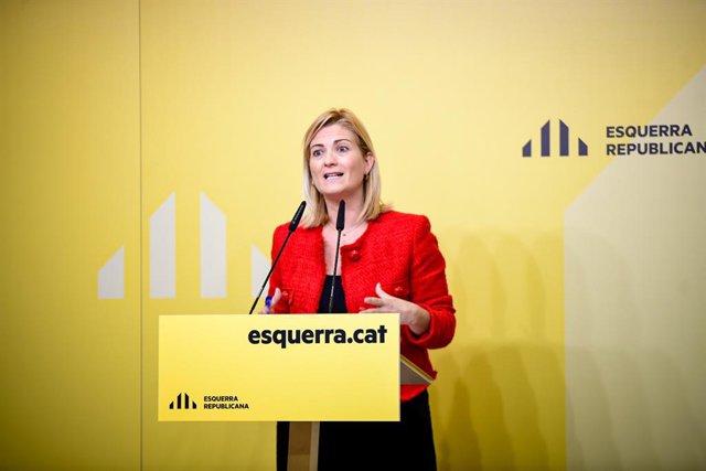 La portaveu d'ERC, Raquel Sans