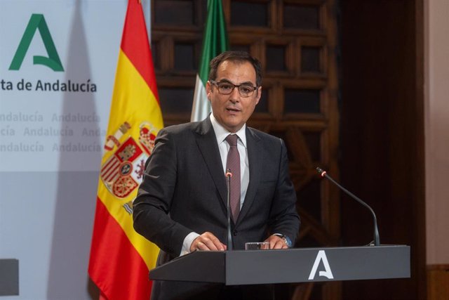 El consejero de Justicia,, José Antonio Nieto, este martes en la rueda de prensa posterior a la reunión del Consejo de Gobierno.