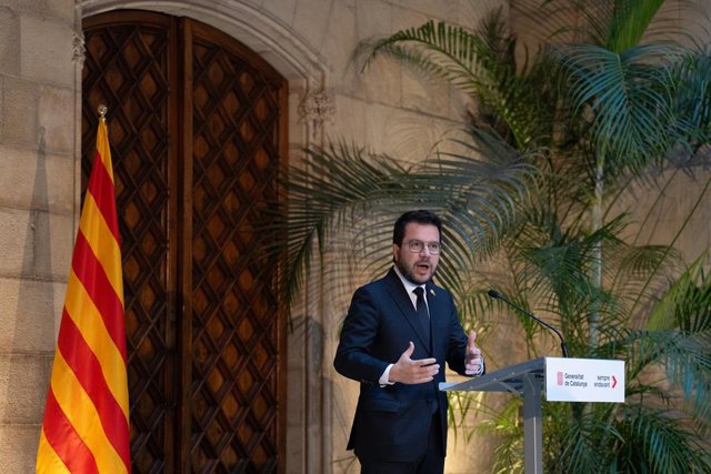 El president de la Generalitat, Pere Aragonès