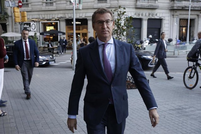 Feijóo a su llegada al acto