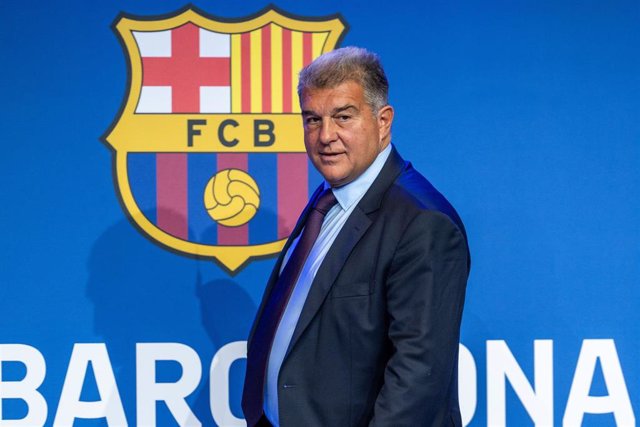 Archivo - El presidente del FC Barcelona, Joan Laporta.