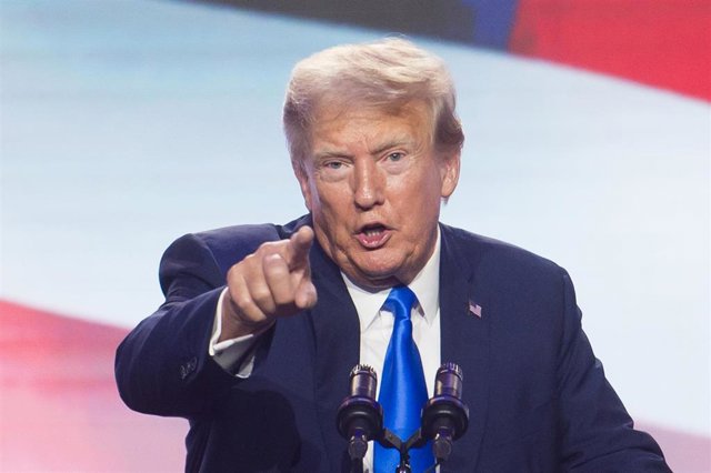 Archivo - El expresidente de Estados Unidos Donald Trump