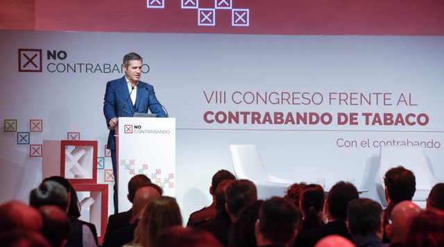 El presidente de Altadis Jerome du Chaffaut, en su discurso de apertura.