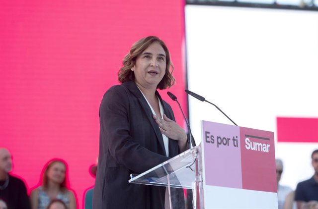 Archivo - L'exalcaldessa de Barcelona i líder de BComú a l'Ajuntament, Ada Colau