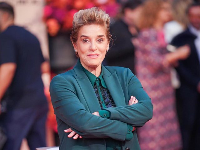 Archivo - La actriz Anabel Alonso en la alfombra naranja previa a la gala de clausura del FesTVal de Vitoria - Gasteiz.