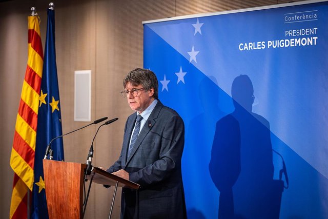 Archivo - L'expresident de la Generalitat i eurodiputat de Junts, Carles Puigdemont