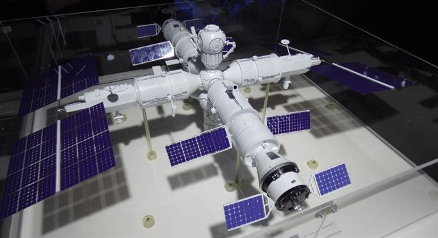 Maqueta de la futura estación espacial rusa ROS
