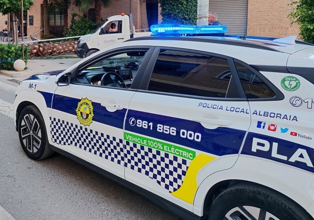 Vehículo de la Policía Local de Alboraia (Valencia), en una imagen de archivo