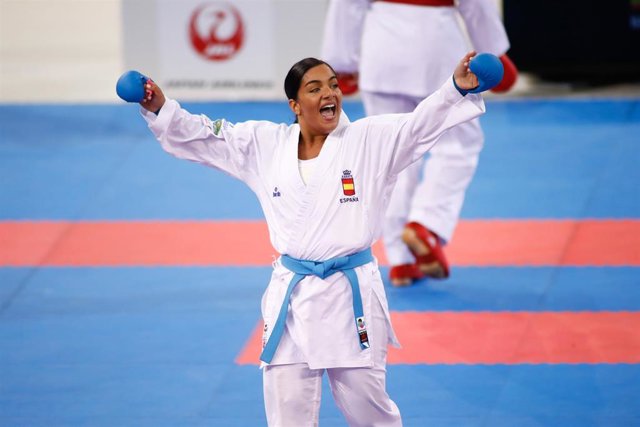 Archivo - María Torres celebra un triunfo.
