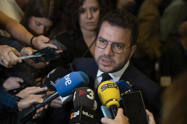 El presidente de la Generalitat de Cataluña, Pere Aragonès