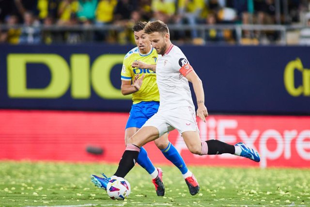 Ivan Rakitic, durante un partido con el Sevilla FC.