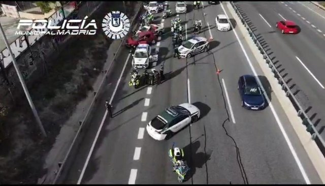 Detenido un conductor que arrolló a varias patrullas tras 30 kilómetros de persecución policial