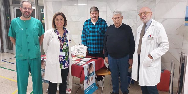 Actividad informativa y de concienciación sobre la donación de órganos que tiene lugar en el Hospital de Guadalajara