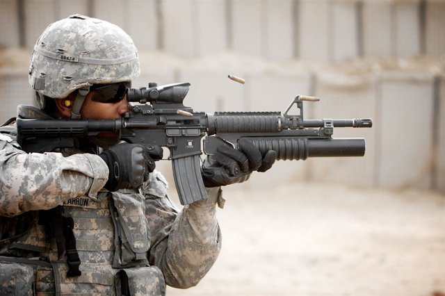 Archivo - Un militar nord-americà a l'Iraq