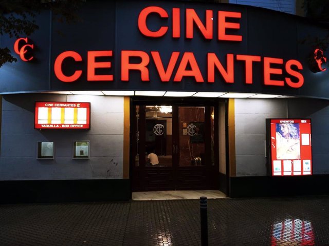 El Cine Cervantes de Sevilla, cuya reapertura está prevista para el viernes 27 de octubre de 2023.