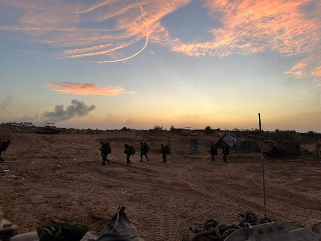 Militares del Ejército de Israel durante operaciones en el norte de la Franja de Gaza