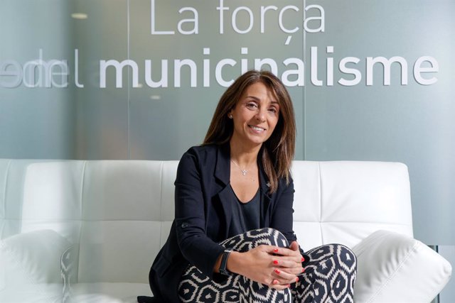 La presidenta de l'Associació Catalana de Municipis (ACM), Meritxell Budó, en una entrevista d'Europa Press