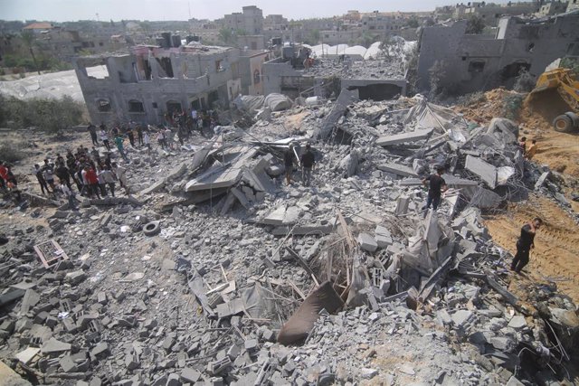 Edificis destruïts pels bombardejos d'Israel contra la Franja de Gaza