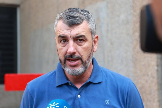 El secretario general de UGT Andalucía, Oskar Martín, en una imagen de archivo. 