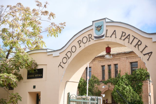 Entrada del Cuartel General Arteaga, en el barrio de Carabanchel, a 3 de noviembre de 2023