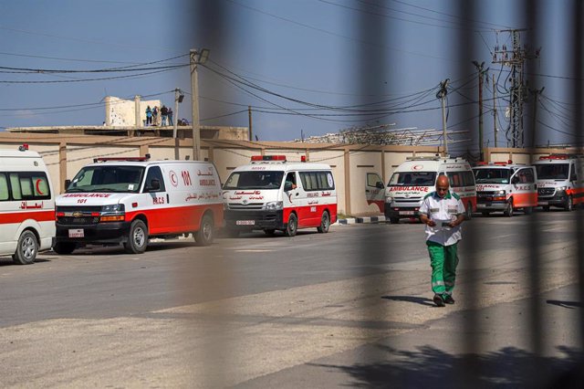 Ambulancias en la Franja de Gaza