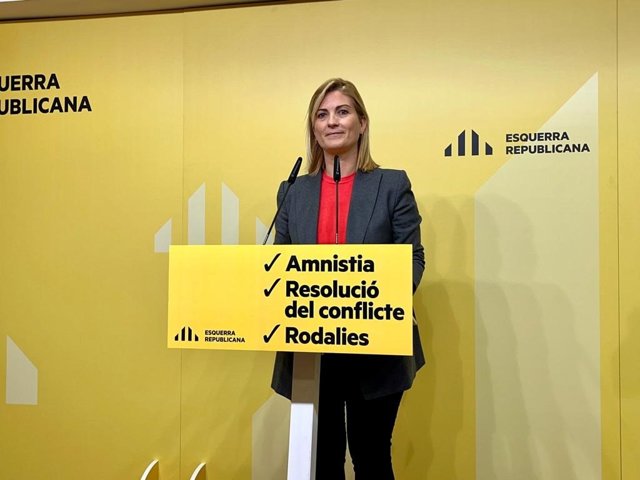 La portavoz de ERC, Raquel Sans