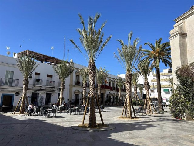 Una plaza de Chipiona.