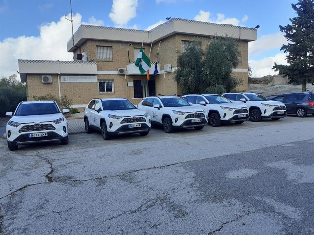 Vehículos híbridos incorporados a la flota de la agencia en Jaén.