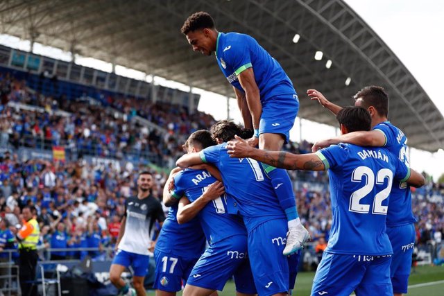 Archivo - Munir El Haddadi of Getafe celebrates a goal during the spanish league, La Liga Santander, football match played between Getafe CF and Elche CF at Coliseum Alfonso Perez stadium on May 20, 2023 in Getafe, Madrid, Spain.