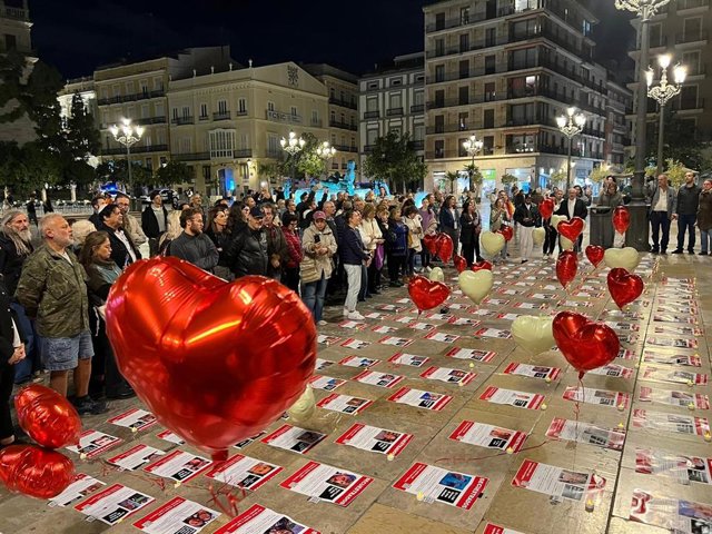 Una concentración reclama en València la liberación de los rehenes secuestrados por Hamás