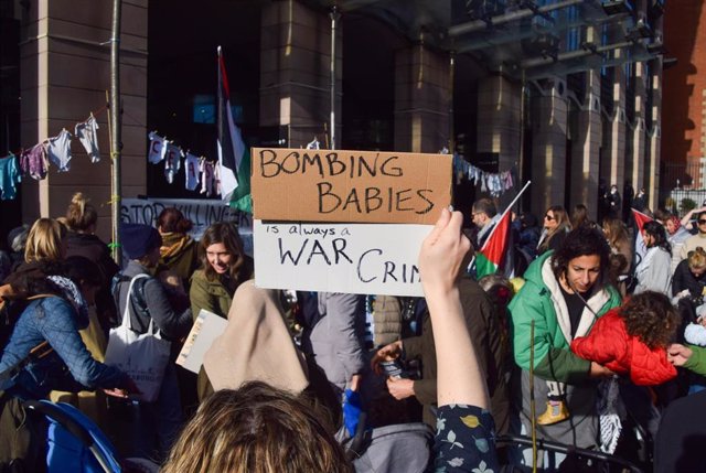 Imagen de archivo de una protesta propalestina en Londres.